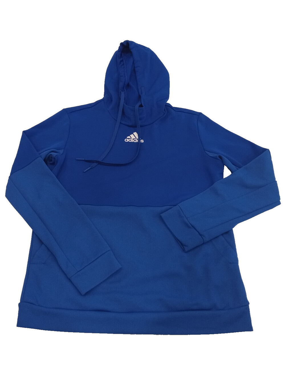 Adidas Team Issue Hoodie Mens Medium Royal Blue White Logo Pullover Fleece M
